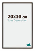 New York Aluminium Photo Frame 20x30cm Walnut Structure Front Size | Yourdecoration.com