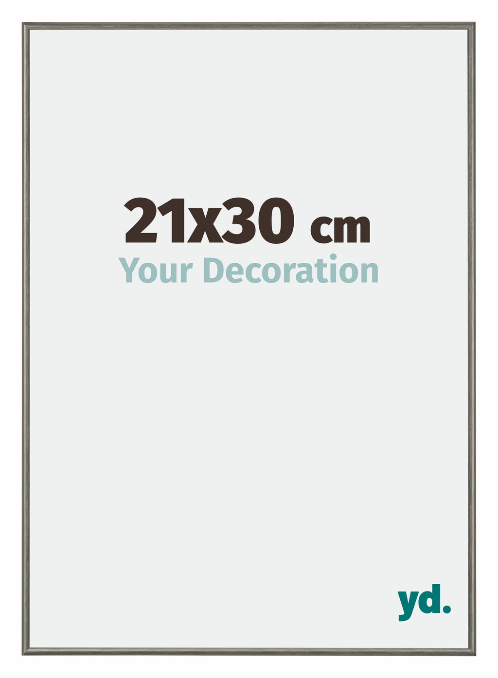 New York Aluminium Photo Frame 21x30cm Mercury Structure Front Size | Yourdecoration.com