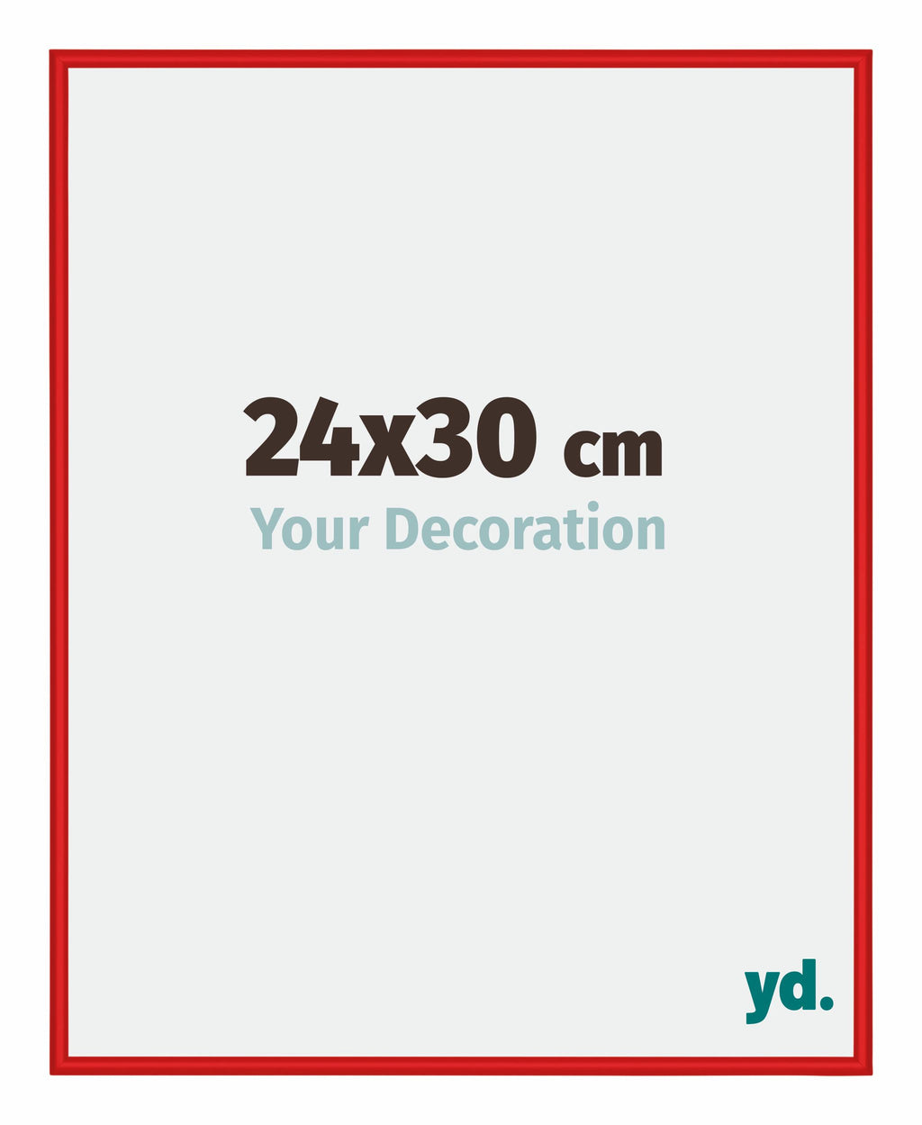 New York Aluminium Photo Frame 24x30cm Ferrari Red Front Size | Yourdecoration.com
