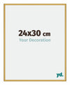New York Aluminium Photo Frame 24x30cm Gold Shiny Front Size | Yourdecoration.com