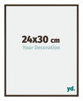 New York Aluminium Photo Frame 24x30cm Walnut Structure Front Size | Yourdecoration.com