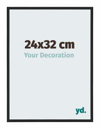 New York Aluminium Photo Frame 24x32cm Black Matte Front Size | Yourdecoration.com