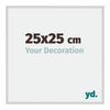 New York Aluminium Photo Frame 25x25cm Silver Matt Front Size | Yourdecoration.com