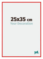 New York Aluminium Photo Frame 25x35cm Ferrari Red Front Size | Yourdecoration.com