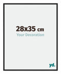 New York Aluminium Photo Frame 28x35cm Black Matt Front Size | Yourdecoration.com
