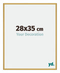 New York Aluminium Photo Frame 28x35cm Gold Shiny Front Size | Yourdecoration.com