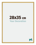 New York Aluminium Photo Frame 28x35cm Gold Shiny Front Size | Yourdecoration.com