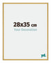 New York Aluminium Photo Frame 28x35cm Gold Shiny Front Size | Yourdecoration.com