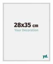 New York Aluminium Photo Frame 28x35cm Silver Matt Front Size | Yourdecoration.com