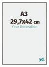 New York Aluminium Photo Frame 29 7x42cm A3 Mercury Structure Front Size | Yourdecoration.com