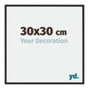 New York Aluminium Photo Frame 30x30cm Black Matt Front Size | Yourdecoration.com