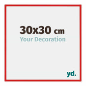 New York Aluminium Photo Frame 30x30cm Ferrari Red Front Size | Yourdecoration.com