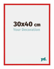 New York Aluminium Photo Frame 30x40cm Ferrari Red Front Size | Yourdecoration.com