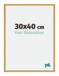 New York Aluminium Photo Frame 30x40cm Gold Shiny Front Size | Yourdecoration.com