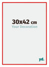 New York Aluminium Photo Frame 30x42cm Ferrari Red Front Size | Yourdecoration.com
