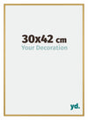 New York Aluminium Photo Frame 30x42cm Gold Shiny Front Size | Yourdecoration.com