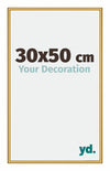 New York Aluminium Photo Frame 30x50cm Gold Shiny Front Size | Yourdecoration.com