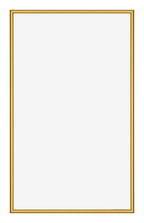 New York Aluminium Photo Frame 30x50cm Gold Shiny Front | Yourdecoration.com