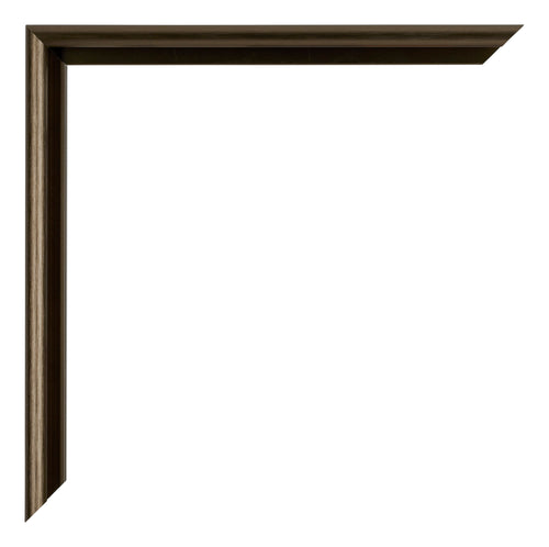 New York Aluminium Photo Frame 30x50cm Walnut Structure Detail Corner | Yourdecoration.com