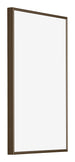 New York Aluminium Photo Frame 30x50cm Walnut Structure Front Oblique | Yourdecoration.com