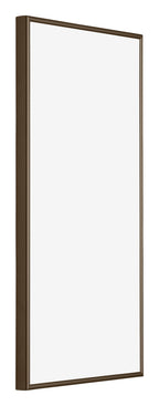 New York Aluminium Photo Frame 30x60cm Walnut Structure Front Oblique | Yourdecoration.com