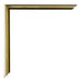 New York Aluminium Photo Frame 35x35cm Gold Shiny Detail Corner | Yourdecoration.com