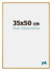 New York Aluminium Photo Frame 35x50cm Gold Shiny Front Size | Yourdecoration.com
