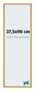 New York Aluminium Photo Frame 37 5x98cm Gold Shiny Front Size | Yourdecoration.com