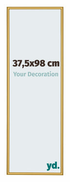 New York Aluminium Photo Frame 37 5x98cm Gold Shiny Front Size | Yourdecoration.com