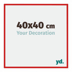 New York Aluminium Photo Frame 40x40cm Ferrari Red Front Size | Yourdecoration.com