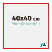 New York Aluminium Photo Frame 40x40cm Ferrari Red Front Size | Yourdecoration.com