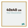 New York Aluminium Photo Frame 40x40cm Gold Shiny Front Size | Yourdecoration.com