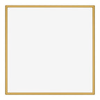 New York Aluminium Photo Frame 40x40cm Gold Shiny Front | Yourdecoration.com