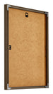 New York Aluminium Photo Frame 40x45cm Walnut Structure Back Oblique | Yourdecoration.com
