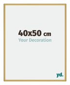 New York Aluminium Photo Frame 40x50cm Gold Shiny Front Size | Yourdecoration.com