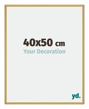 New York Aluminium Photo Frame 40x50cm Gold Shiny Front Size | Yourdecoration.com