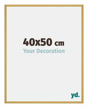 New York Aluminium Photo Frame 40x50cm Gold Shiny Front Size | Yourdecoration.com