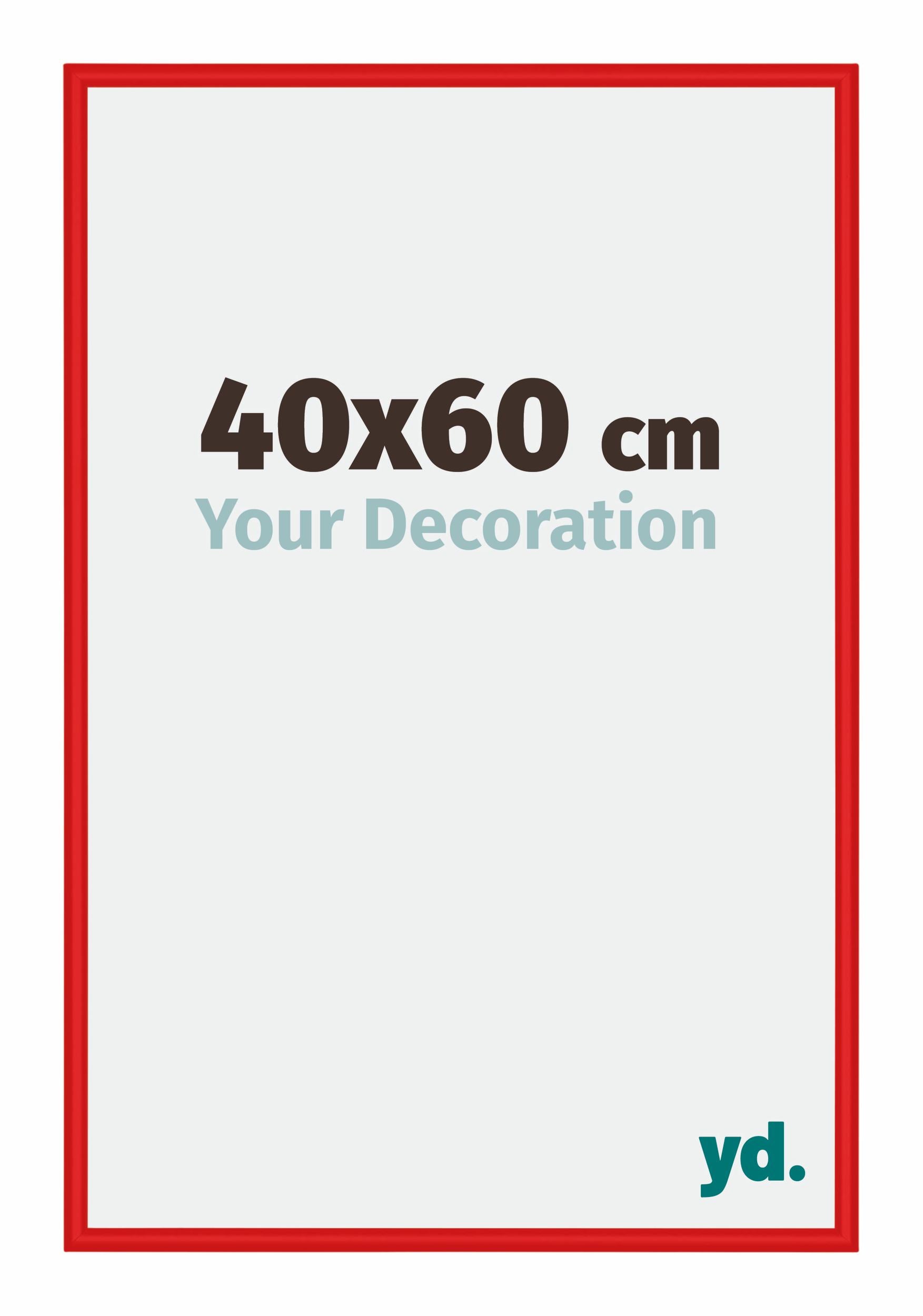 New York Aluminium Photo Frame 40x60cm Ferrari Red Front Size | Yourdecoration.com