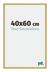 New York Aluminium Photo Frame 40x60cm Gold Shiny Front Size | Yourdecoration.com