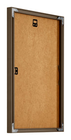 New York Aluminium Photo Frame 40x60cm Walnut Structure Back Oblique | Yourdecoration.com