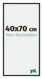 New York Aluminium Photo Frame 40x70cm Black Matt Front Size | Yourdecoration.com