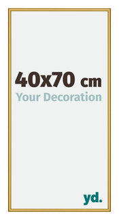 New York Aluminium Photo Frame 40x70cm Gold Shiny Front Size | Yourdecoration.com
