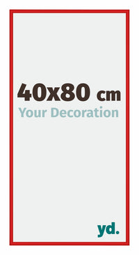 New York Aluminium Photo Frame 40x80cm Ferrari Red Front Size | Yourdecoration.com