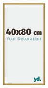 New York Aluminium Photo Frame 40x80cm Gold Shiny Front Size | Yourdecoration.com