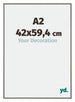 New York Aluminium Photo Frame 42x59 4cm A2 Mercury Structure Front Size | Yourdecoration.com