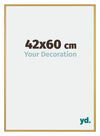 New York Aluminium Photo Frame 42x60cm Gold Shiny Front Size | Yourdecoration.com