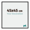New York Aluminium Photo Frame 45x45cm Black Matt Front Size | Yourdecoration.com