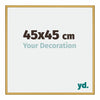 New York Aluminium Photo Frame 45x45cm Gold Shiny Front Size | Yourdecoration.com