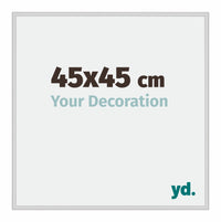 New York Aluminium Photo Frame 45x45cm Silver Matt Front Size | Yourdecoration.com