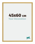 New York Aluminium Photo Frame 45x60cm Gold Shiny Front Size | Yourdecoration.com